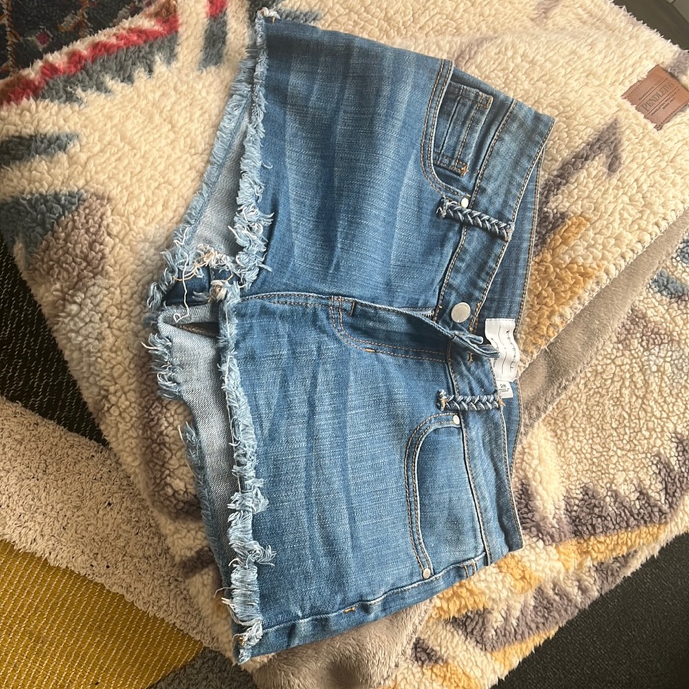Kendall and Kylie denim cut off shorts